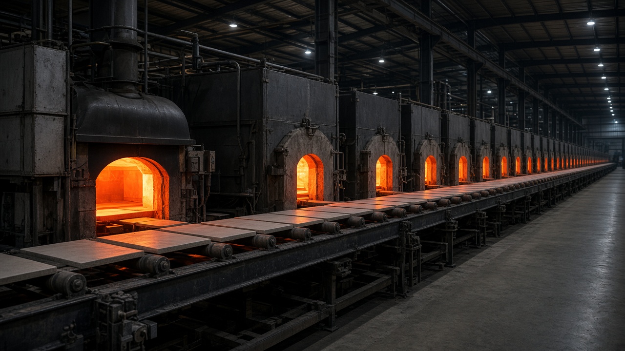new intelligent energy-saving ceramic tile kiln production lines