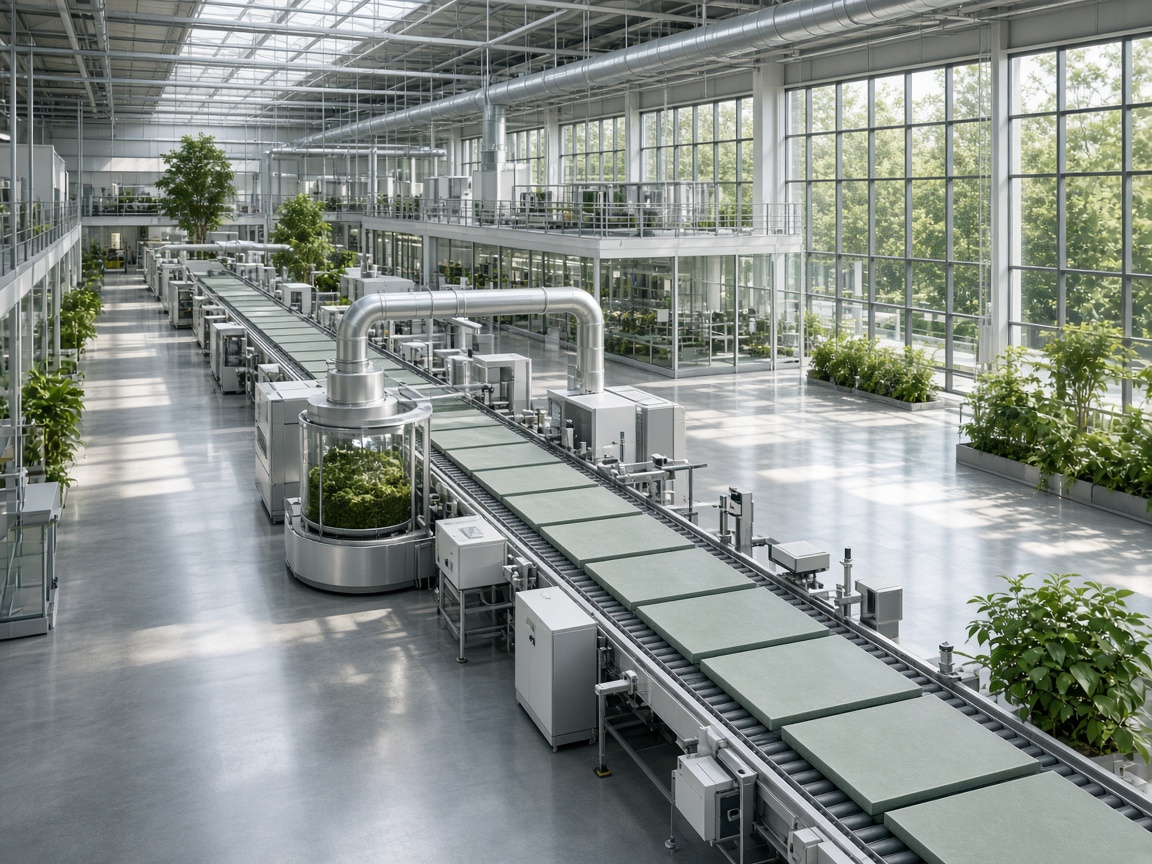 Green intelligent tile production line