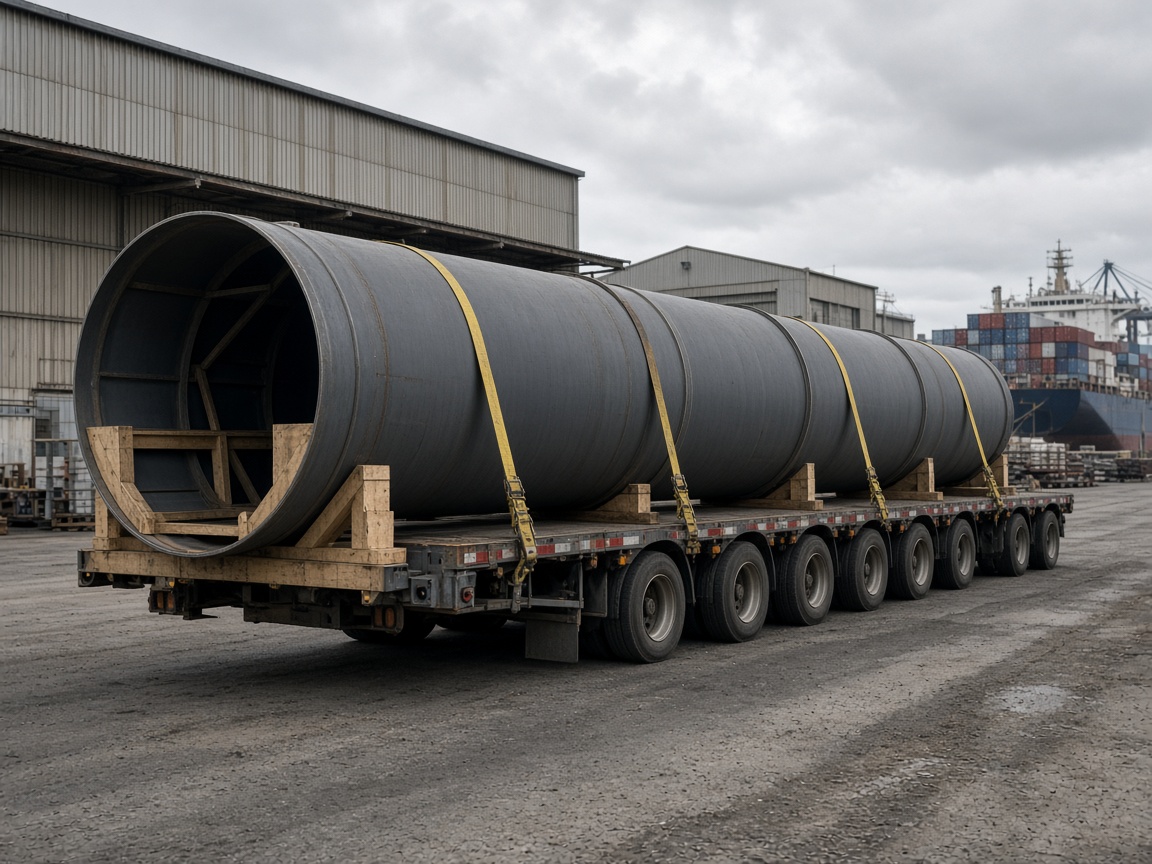 More than 1 km of ceramic tile kiln production line began to be shipped to Iraq